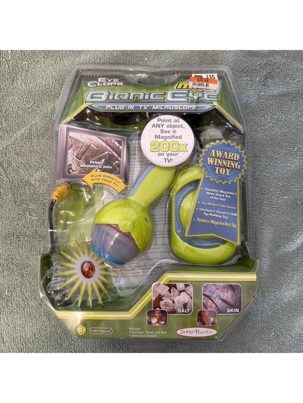 Eye Clops Bionic Eye Plug-In TV Microscope Toy JAKKS Pacific NEW